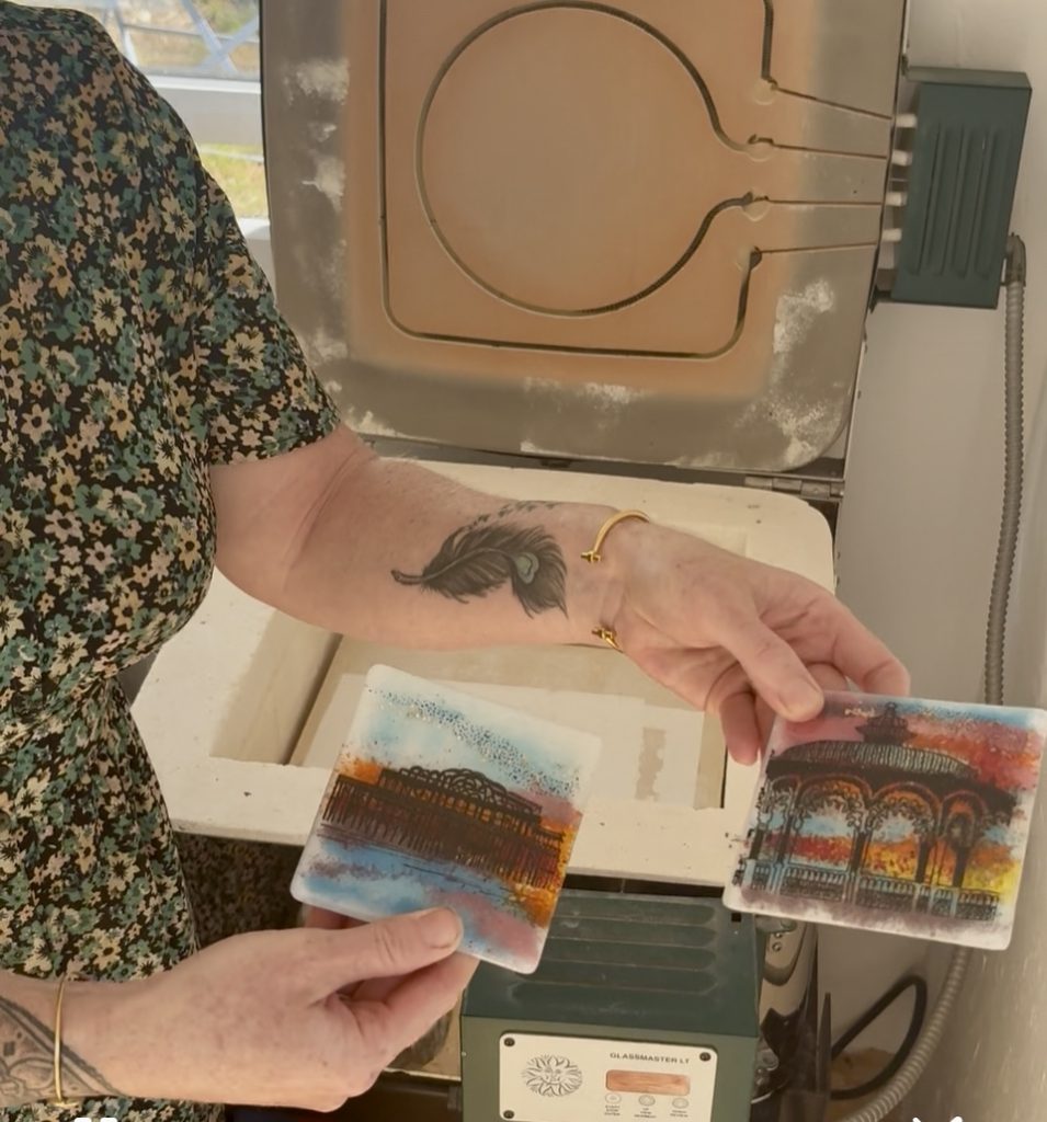 Screen-printing fused glass workshop Sunday 6th September 2026